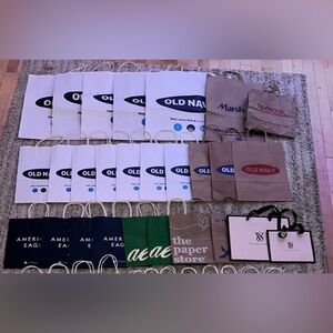 30 retail paper shopping bags